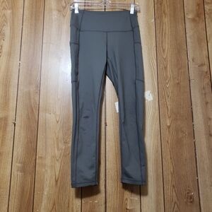 Z BY ZELLA Mid Rise Daily Pocket  Leggings, Gray/Green , Size Sm